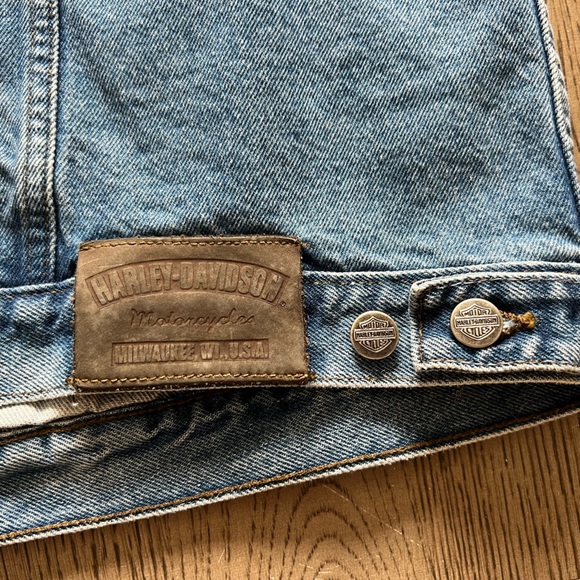 Harley Davidson denim jacket 1W - Picture 8 of 10
